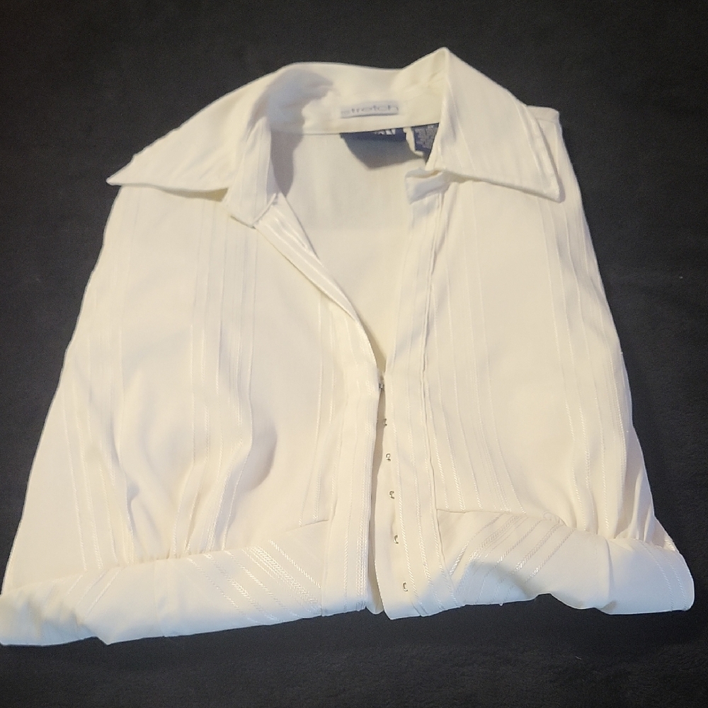 Cotton Express White Button Down Shirt Versatile Style